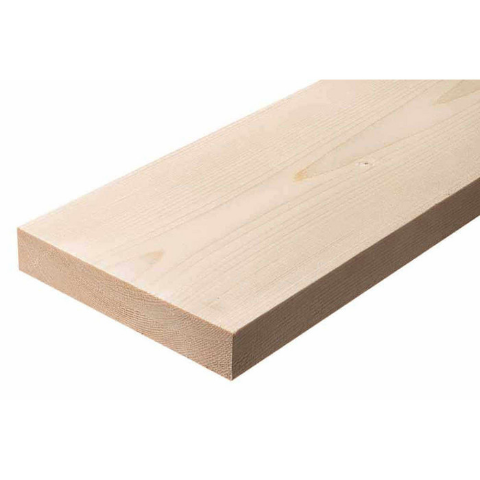 Доска сухая строганная 45х120х6000 сорт АВ
